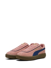 Puma Pink Womens Club Klassika Suede Sneakers - Image 3 of 6