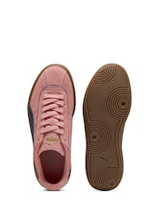 Puma Pink Womens Club Klassika Suede Sneakers - Image 4 of 6