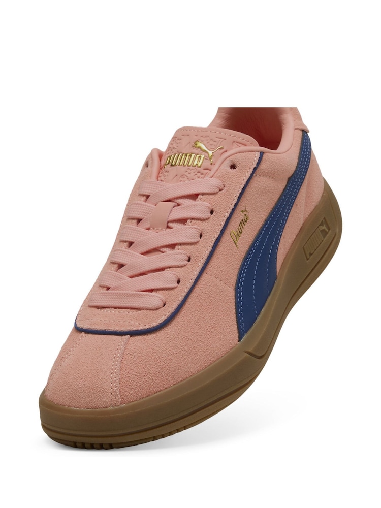 Puma Pink Womens Club Klassika Suede Sneakers - Image 5 of 6