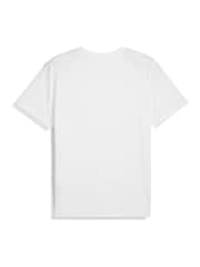 Puma White Mens Tad Essentials Solid Cat T-Shirt - Image 4 of 4