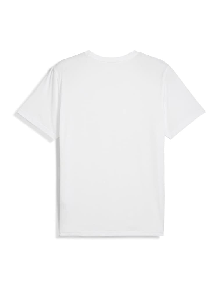Puma White Mens Tad Essentials Solid Cat T-Shirt - Image 4 of 4