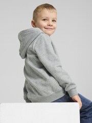 אפור - Puma קפוצ'ון פליז בייסיק עם לוגו, דגם 1 .No, לילדים - תמונה 3 מתוך 3