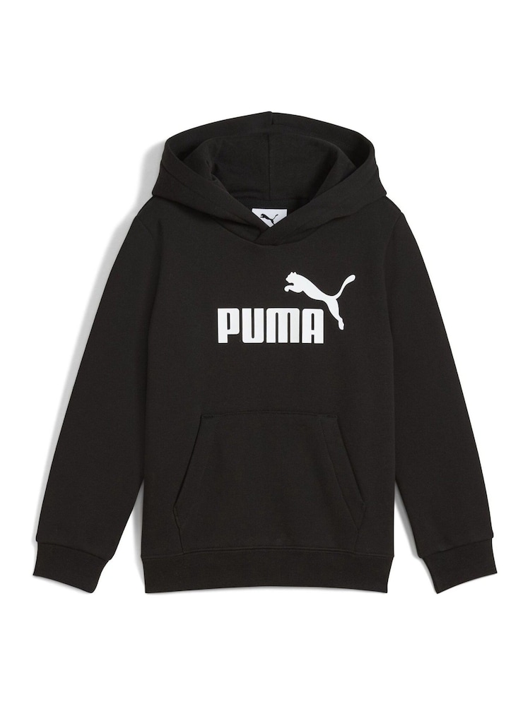 Puma Black Kids ESS No. 1 Logo Fleece Hoodie - Image 2 of 3