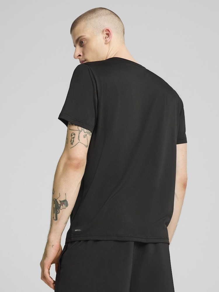 Puma Black Mens Tad Essentials Solid Cat T-Shirt - Image 2 of 5