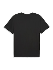 Puma Black Mens Tad Essentials Solid Cat T-Shirt - Image 5 of 5