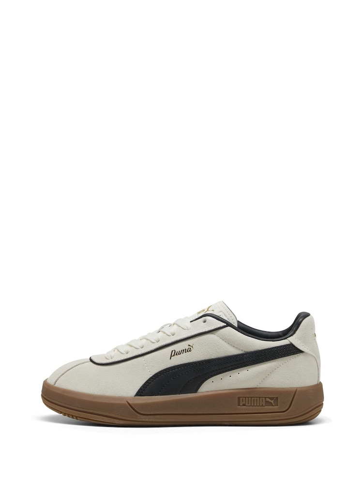 Puma White Womens Club Klassika Suede Sneakers - Image 2 of 6