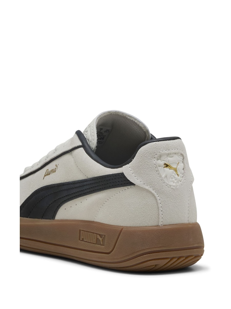 Puma White Womens Club Klassika Suede Sneakers - Image 6 of 6