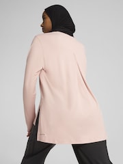 Puma Pink Womens Oversized MODEST T-Shirt - Image 3 of 5
