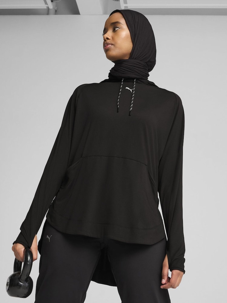 Puma Black Womens Modest Hoodie - Image 5 of 5 Puma Black Womens Modest Hoodie - Image 5 of 5