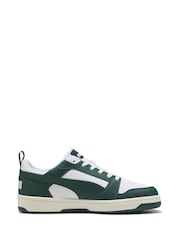 Puma Off White Mens Rebound V6 Low Sneakers Trainers - Image 1 of 6