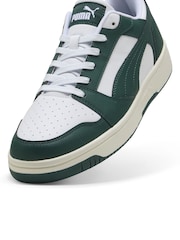 Puma Off White Mens Rebound V6 Low Sneakers Trainers - Image 5 of 6