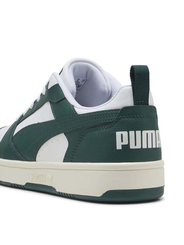 Puma Off White Mens Rebound V6 Low Sneakers Trainers - Image 6 of 6