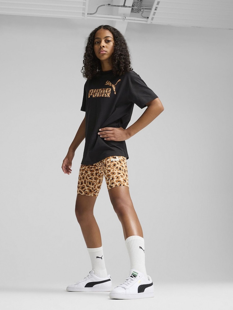 Puma Animal Print Boys Essentials Animal Short Leggings - Image 1 of 3