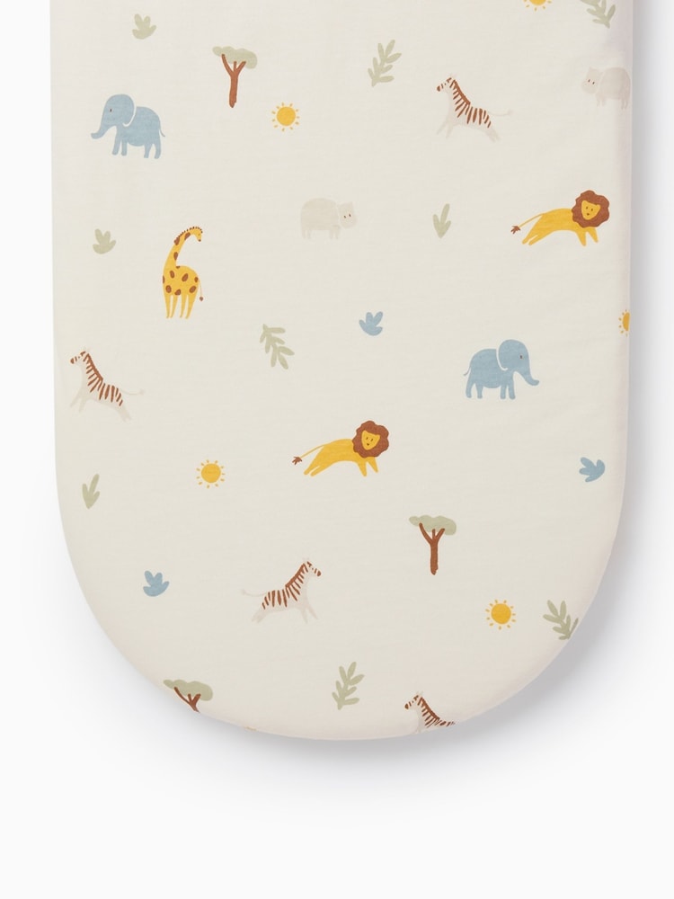 MORI Safari 100% Cotton Moses Basket Fitted Sheet - Изображение 1 из 3