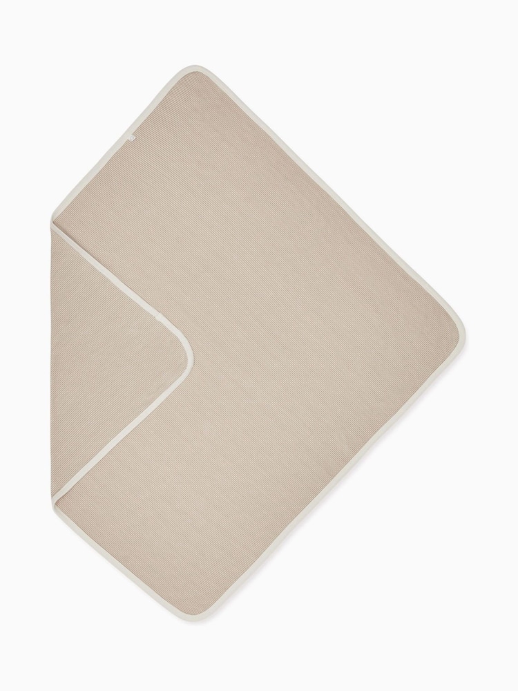 Stripe Cotton & Bamboo Soft Jersey Blanket - Image 2 of 2