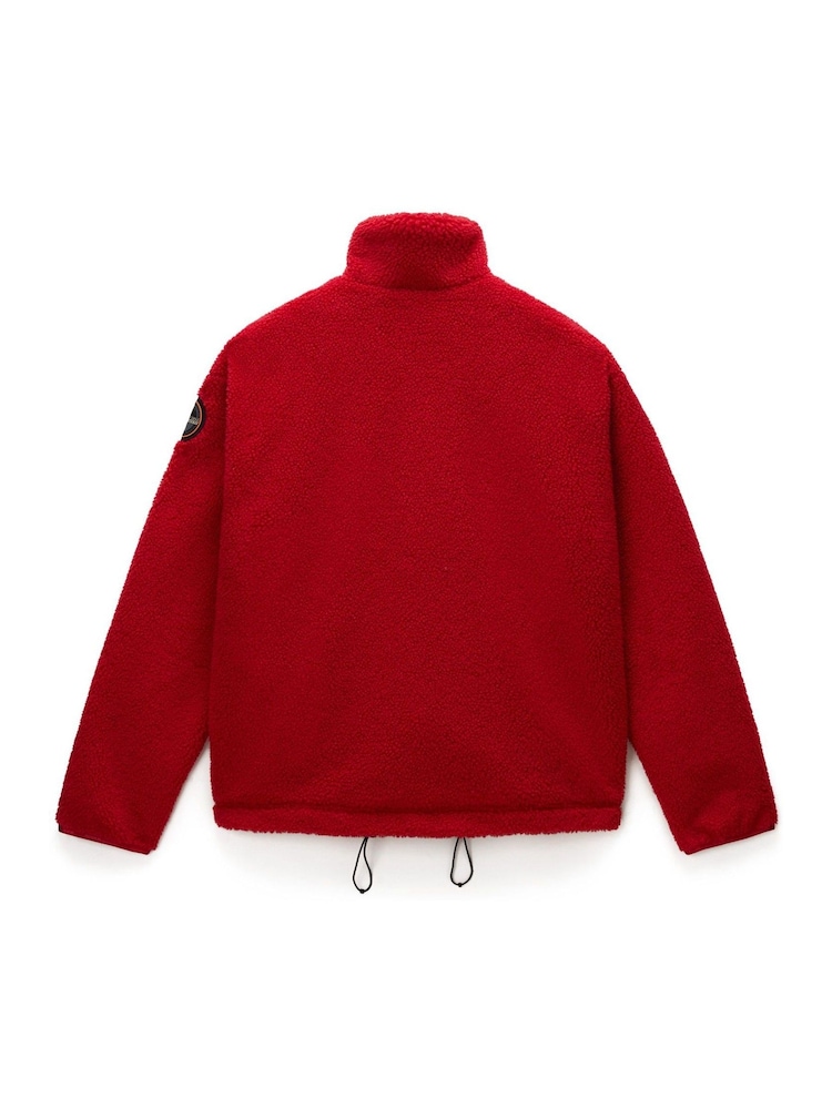 Napapijri Red Fiemme Fleece - Image 9 of 9