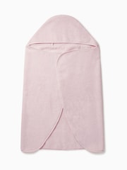 MORI Pink Organic Cotton Super Soft Kids Hooded Towel - Image 1 of 3