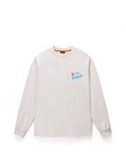 Napapijri Cream Fiemme Long Sleeve T-Shirt - Image 1 of 3