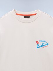 Napapijri Cream Fiemme Long Sleeve T-Shirt - Image 3 of 3