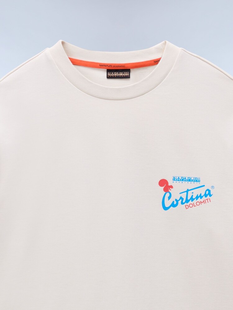 Napapijri Cream Fiemme Long Sleeve T-Shirt - Image 3 of 3