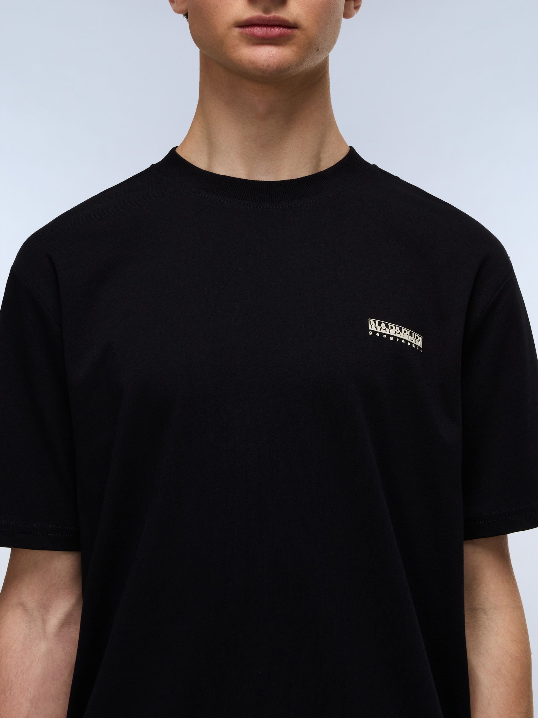 Buy Napapijri Black Small Box Short Sleeve T-Shirt from Next USA