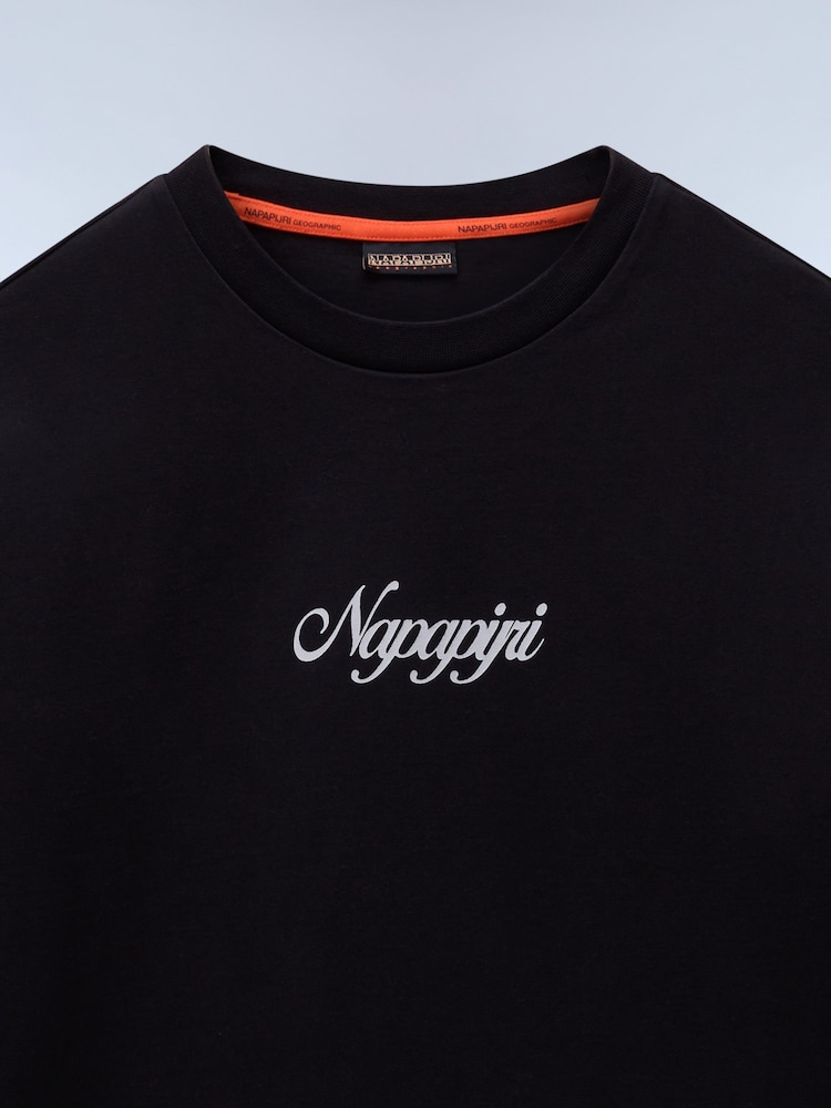 Napapijri Fiemme Long Sleeve Black T-Shirt - Image 3 of 3