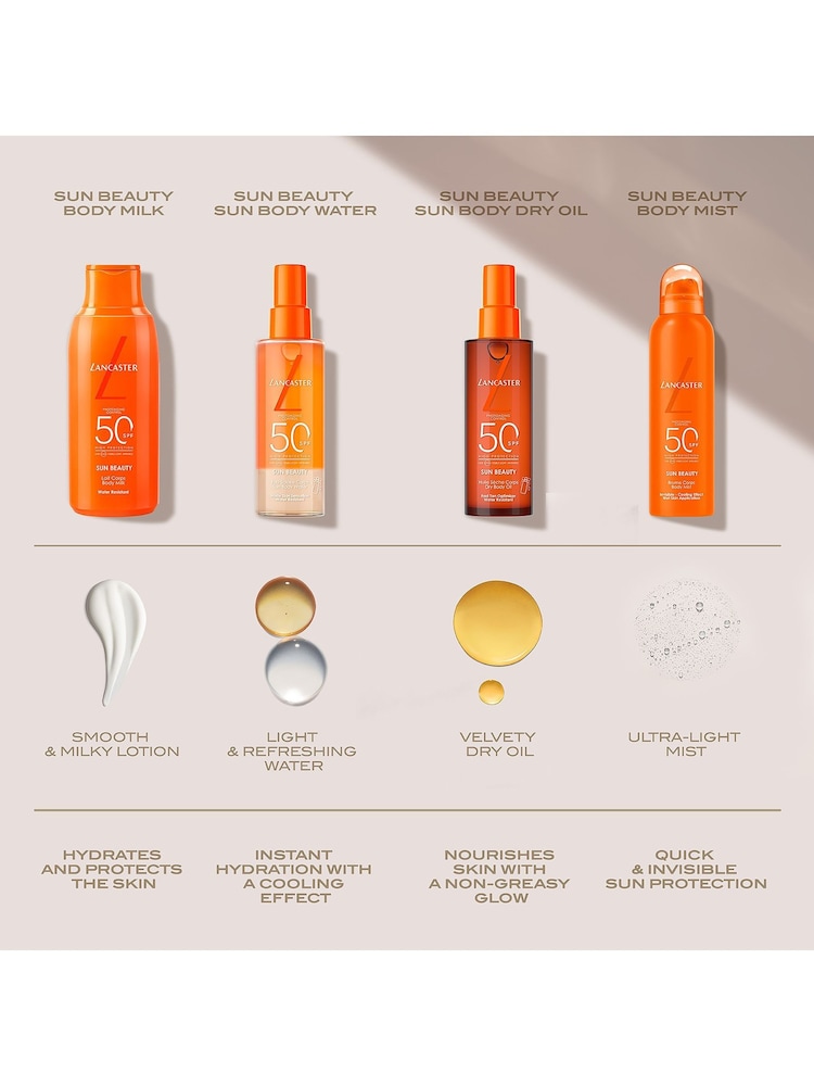 Lancaster Sun Beauty SPF 30 Body Water 100ml - Image 4 of 4 Lancaster Sun Beauty SPF 30 Body Water 100ml - Image 4 of 4