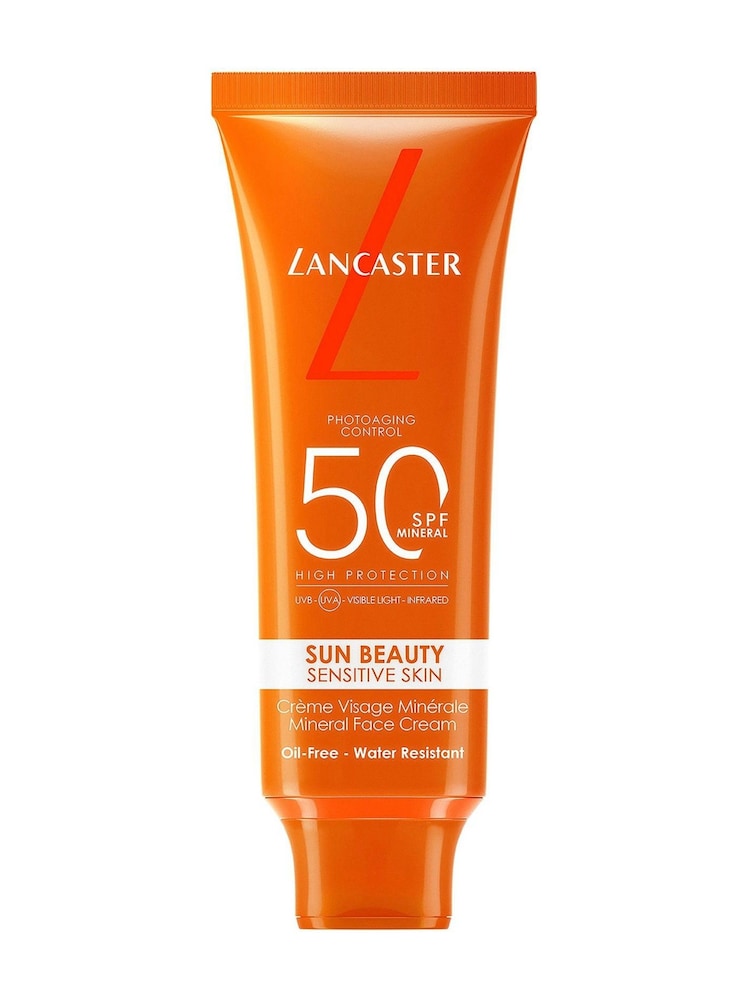 Lancaster Sun Beauty SPF 50 Sensitive Skin Mineral Face Cream 50ml - Image 1 of 6