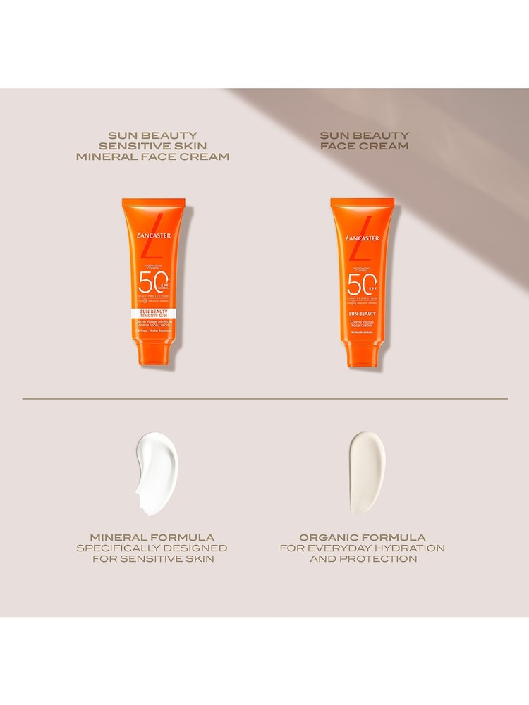 Lancaster Sun Beauty SPF 50 Sensitive Skin Mineral Face Cream 50ml - Image 6 of 6