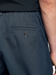Universal Works Blue Pleated Trackpant 100% Cotton Trousers - Image 5 of 11
