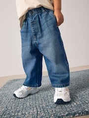 Dark Blue Denim Wide Leg Jeans (3mths-7yrs) - Image 1 of 9