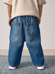 Dark Blue Denim Wide Leg Jeans (3mths-7yrs) - Image 3 of 9