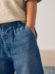 Dark Blue Denim Wide Leg Jeans (3mths-7yrs) - Image 4 of 9