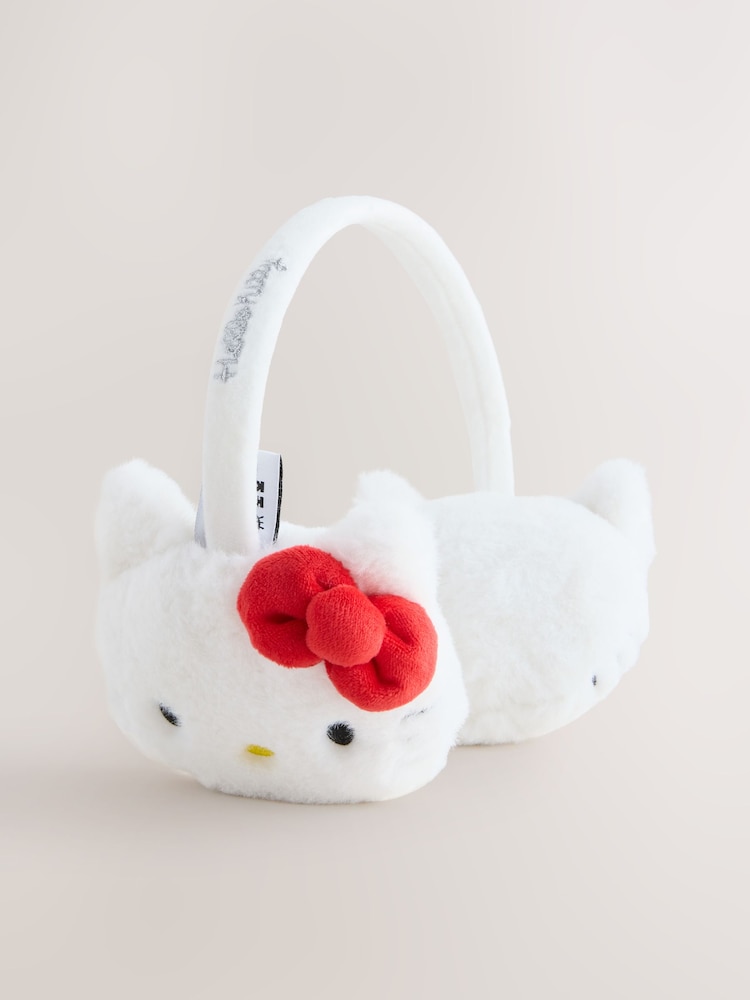 Cream/Red Hello Kitty Ear Muff - Image 1 of 3 Cream/Red Hello Kitty Ear Muff - Image 1 of 3