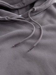 Mauve Purple/Brown Active Longline Overhead Seam Detail Supersoft Hoodie with Pockets - Image 2 of 4