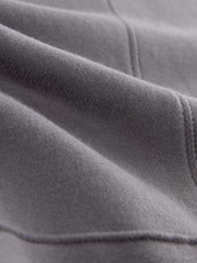 Mauve Purple/Brown Active Longline Overhead Seam Detail Supersoft Hoodie with Pockets - Image 4 of 4