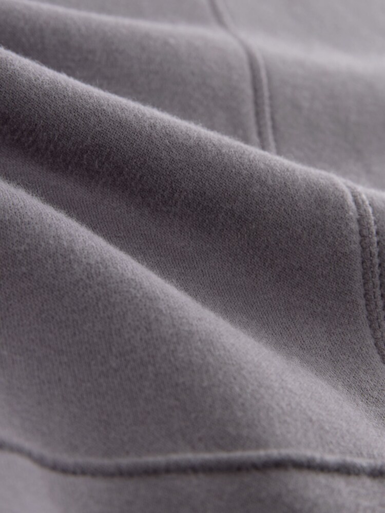 Mauve Purple/Brown Active Longline Overhead Seam Detail Supersoft Hoodie with Pockets - Image 4 of 4