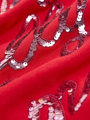 Red Seasonal Graphic 'Holly Jolly Christmas' Long Sleeve Sweatshirt - Image 3 of 3