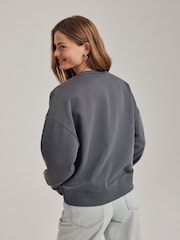 Charcoal Grey Official Wham Licence Christmas Seasonal  Crewneck Longsleeve Sweatshirt - Image 3 of 7