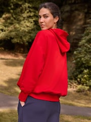 Red Graphic Corded Ski Longsleeve Ribbed Detail Sweatshirt - Image 4 of 8