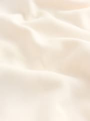 Ecru Off White Oversized Relaxed Fit Heavyweight Longline Crew Neck Sweatshirt with Seam Detailing - Image 7 of 8