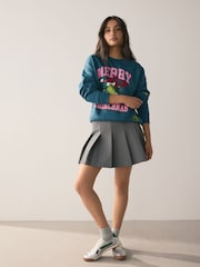 Forest Green The Grinch Official License Fun Wreath Bow Christmas Graphic Jumper Sweatshirt - Image 2 of 8