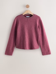 Brown/Pink Cosy Soft Touch Rib Crew Neck Jumpers 2 Pack - Image 7 of 9