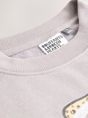Charcoal Grey Leapord Print Feeling Glam' Longsleeve Crewneck Sweatshirt - Image 7 of 10