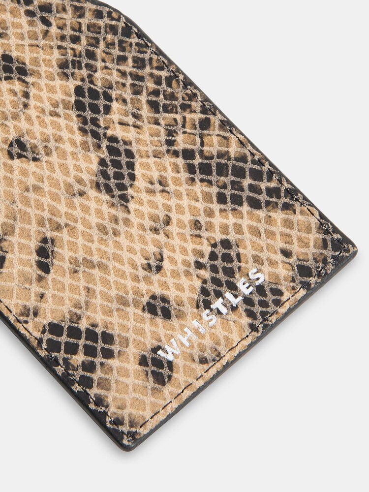 Whistles Animal Snake Print Luggage Bag - Image 4 of 4 Whistles Animal Snake Print Luggage Bag - Image 4 of 4