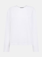 Whistles Relaxed Long Sleeve 100% Cotton T-Shirt - Imagen 5 de 5