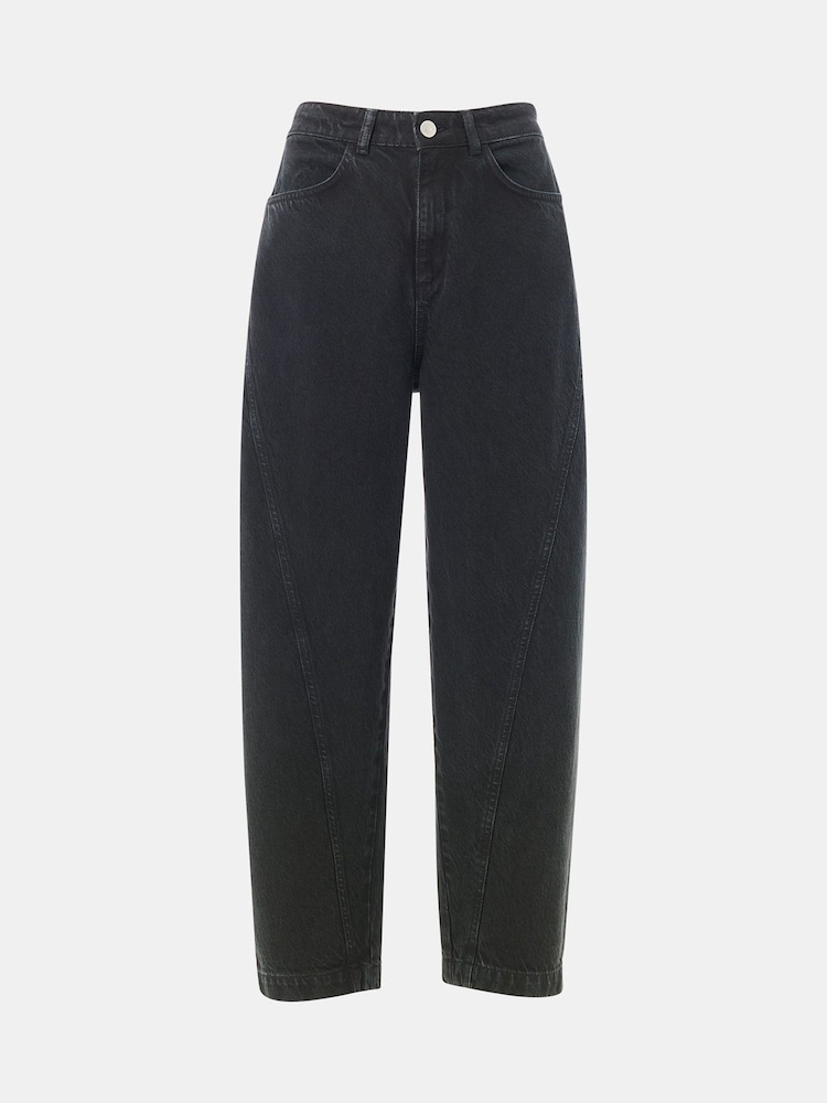 Whistles Grey Lola Cotton Blend Trousers - Image 5 of 5