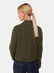 Whistles Green Marla Ponte Zip Through Jacket - Image 2 of 5