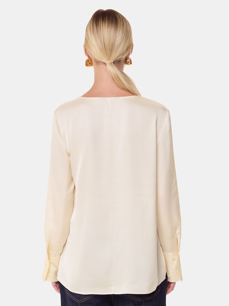 Whistles White Kika Frill Top - Image 2 of 5