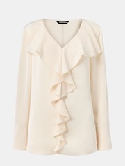 Whistles White Kika Frill Top - Image 5 of 5